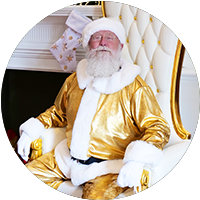 Christmas Gold Santa Perth V2