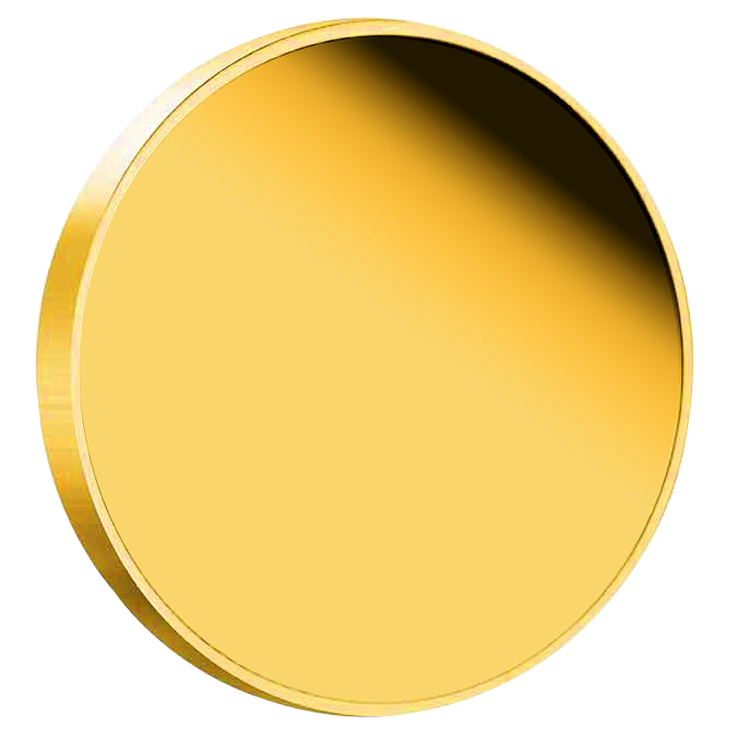 4 PMGPDGRY Gold 32mm Medallion BLANKS