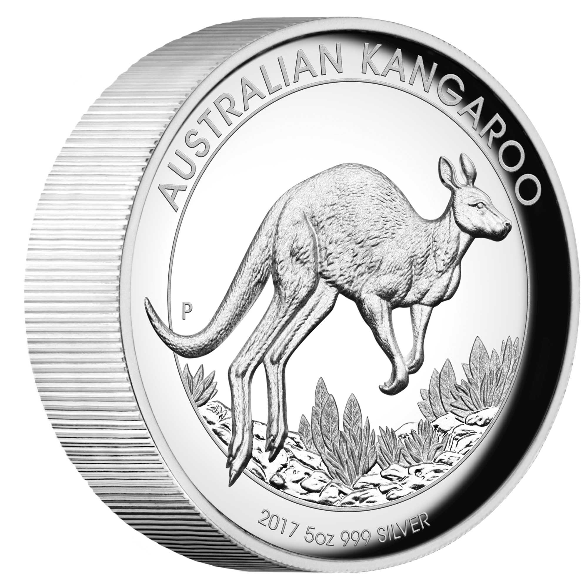 Australian Kangaroo 2017 5oz Silver Proof High Relief Coin