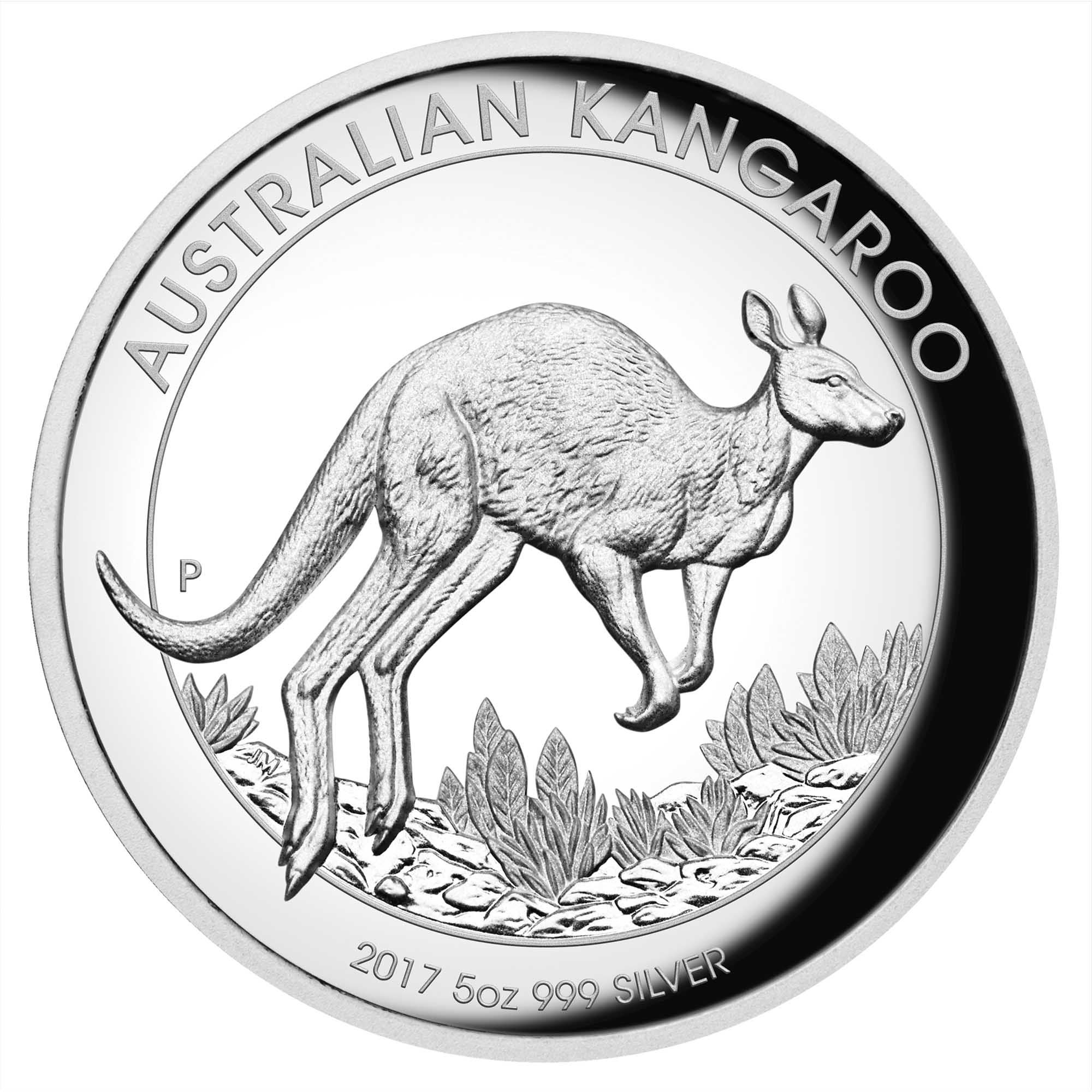 Australian Kangaroo 2017 5oz Silver Proof High Relief Coin