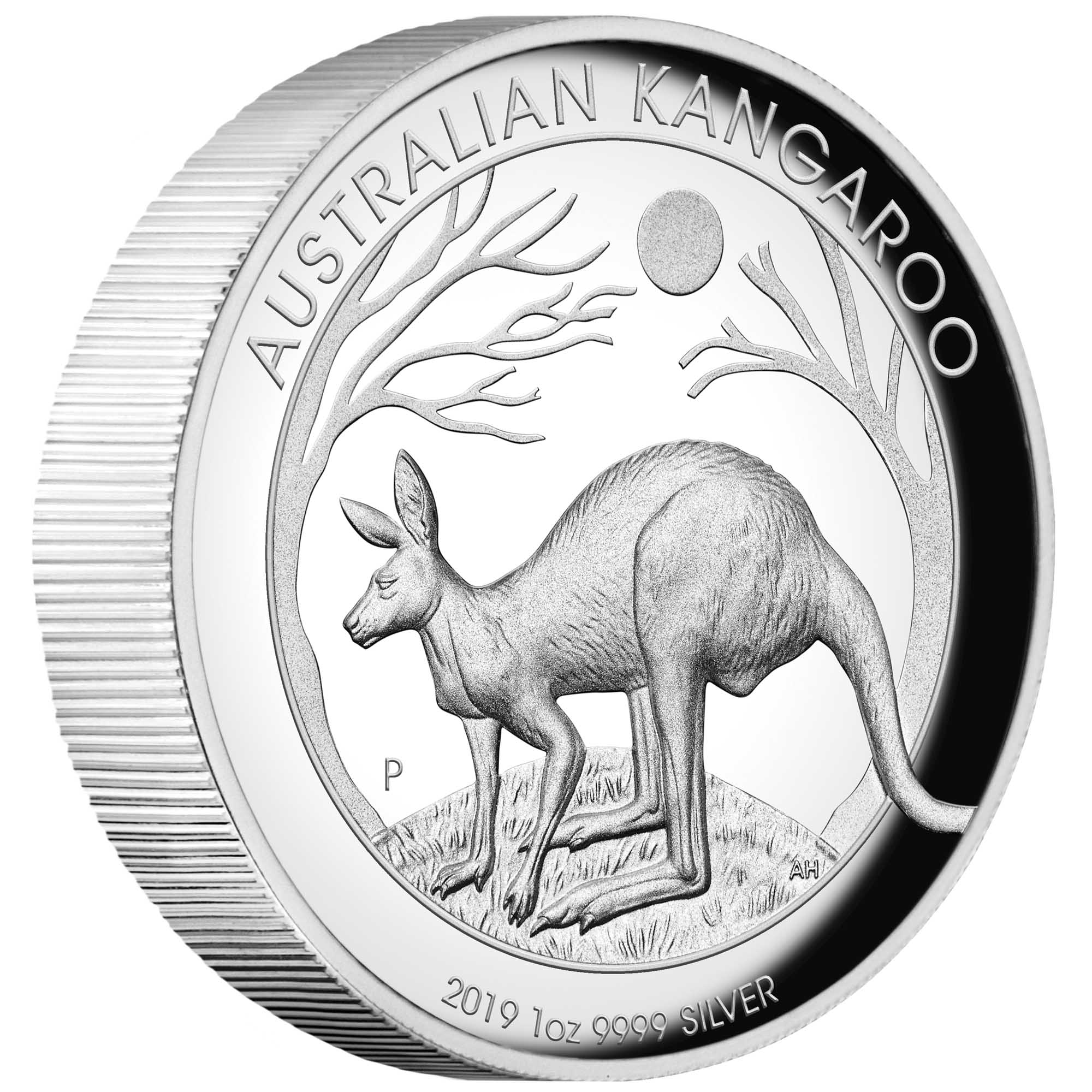 Australian Kangaroo 2019 1oz Silver Proof High Relief Coin