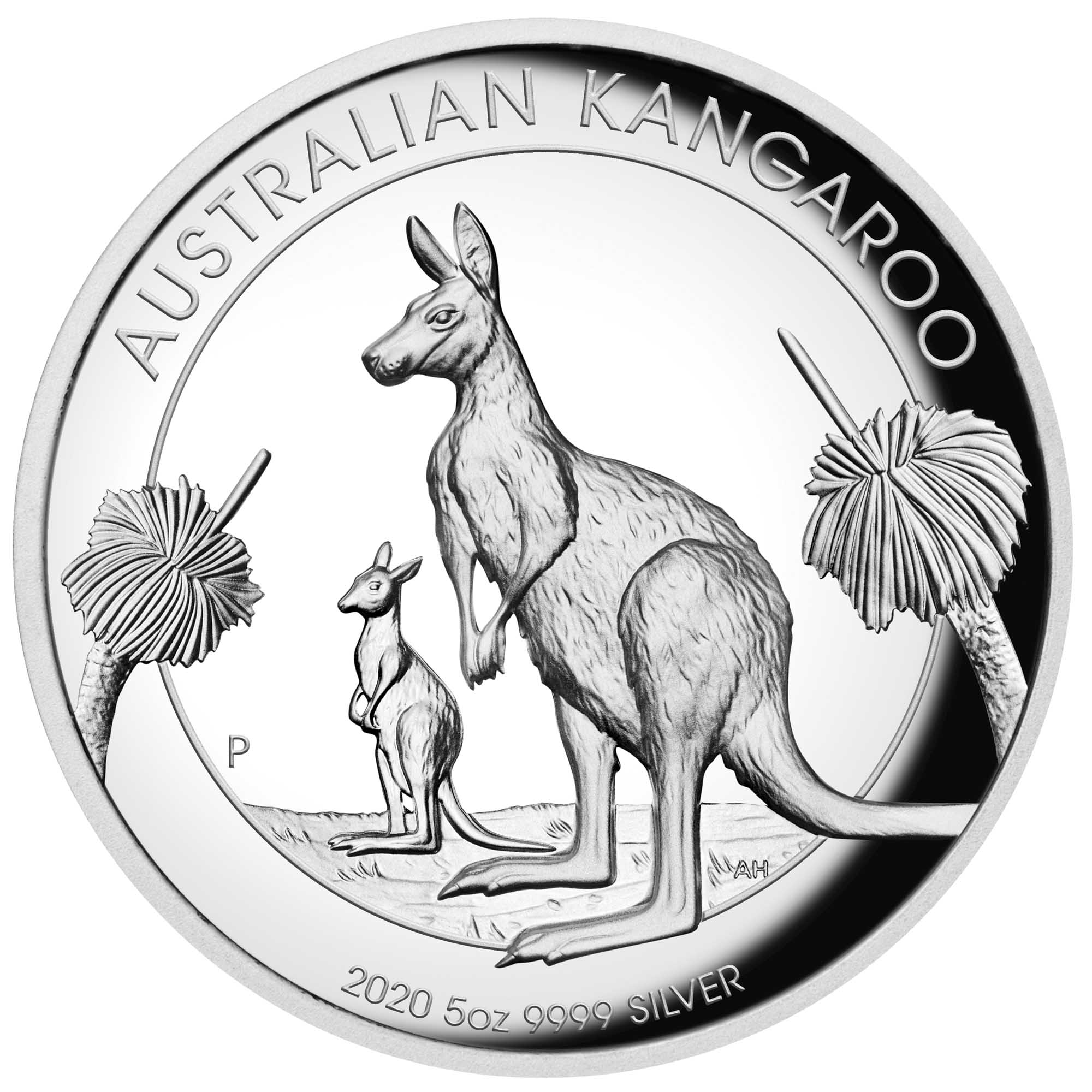 Australian Kangaroo 2020 5oz Silver Proof High Relief Coin