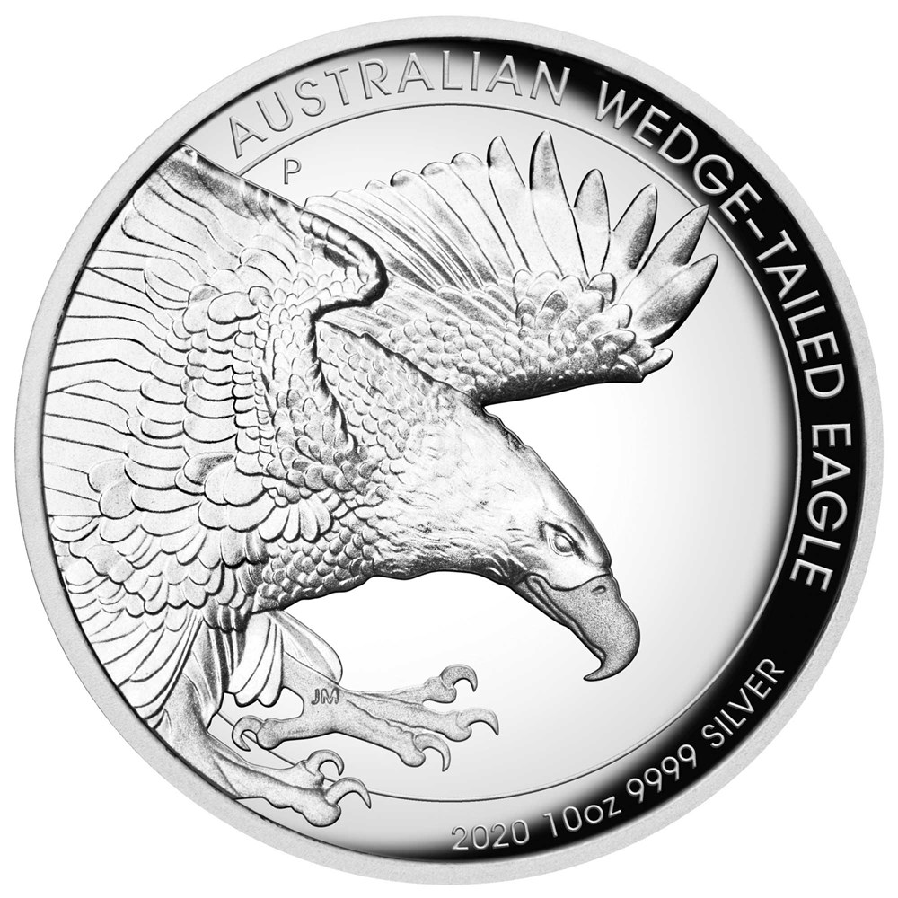 Australian Wedge-tailed Eagle 2020 10oz Silver Proof High Relief Coin