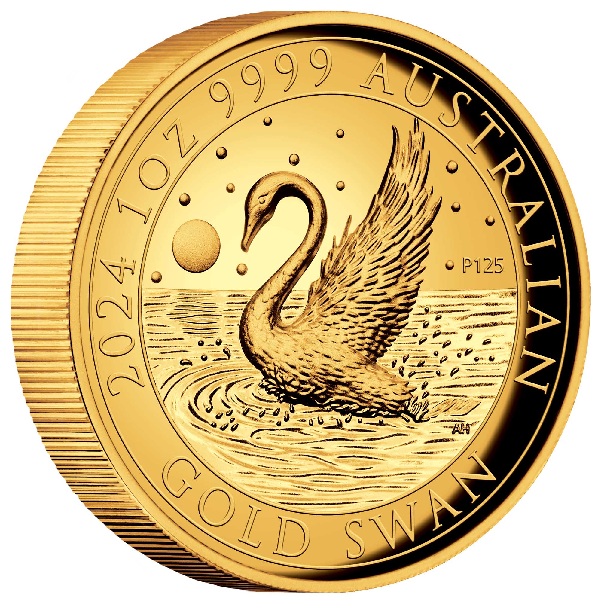 Swan 2024 1oz Gold Proof High Relief Coin