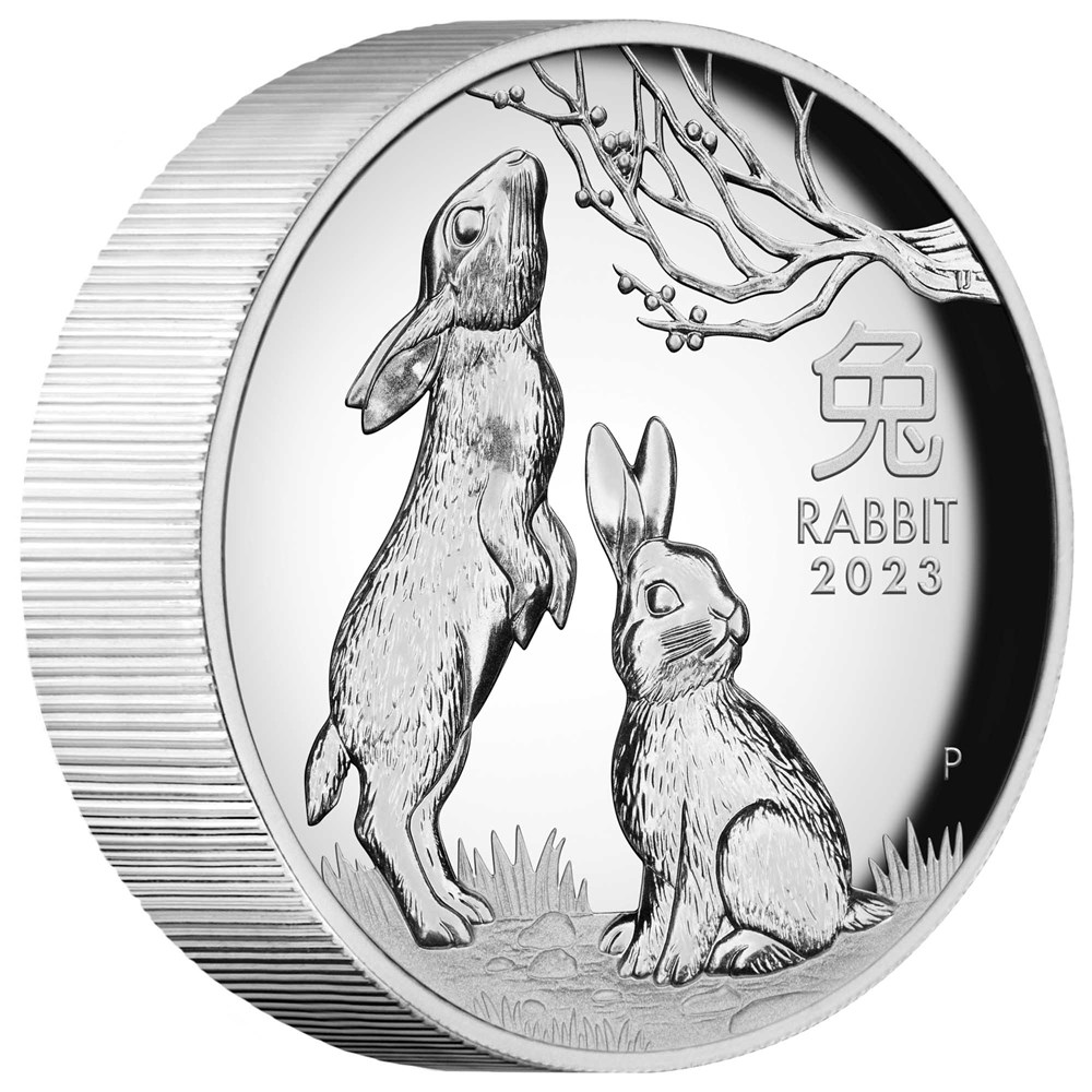 Australian Lunar Series III 2023 Year of the Rabbit 5oz Silver Proof High Relief Coin