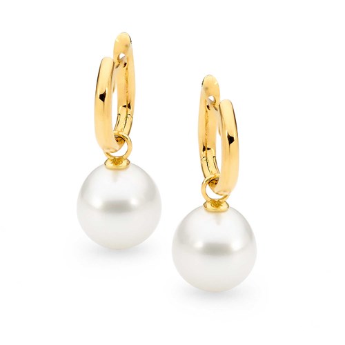Allure Pearl Yellow Gold Earrings | Perth Mint jewellery