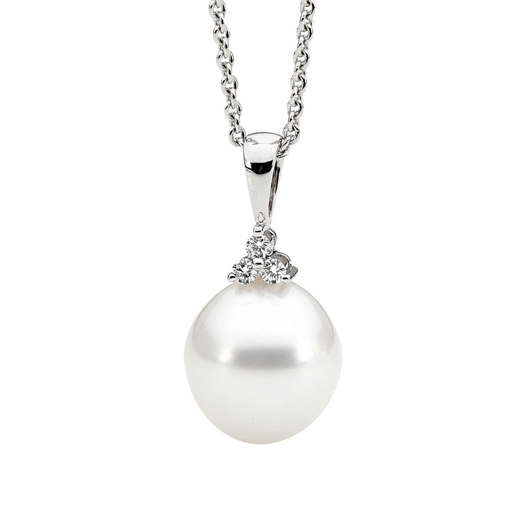 Allure Trio Diamond and Pearl Pendant