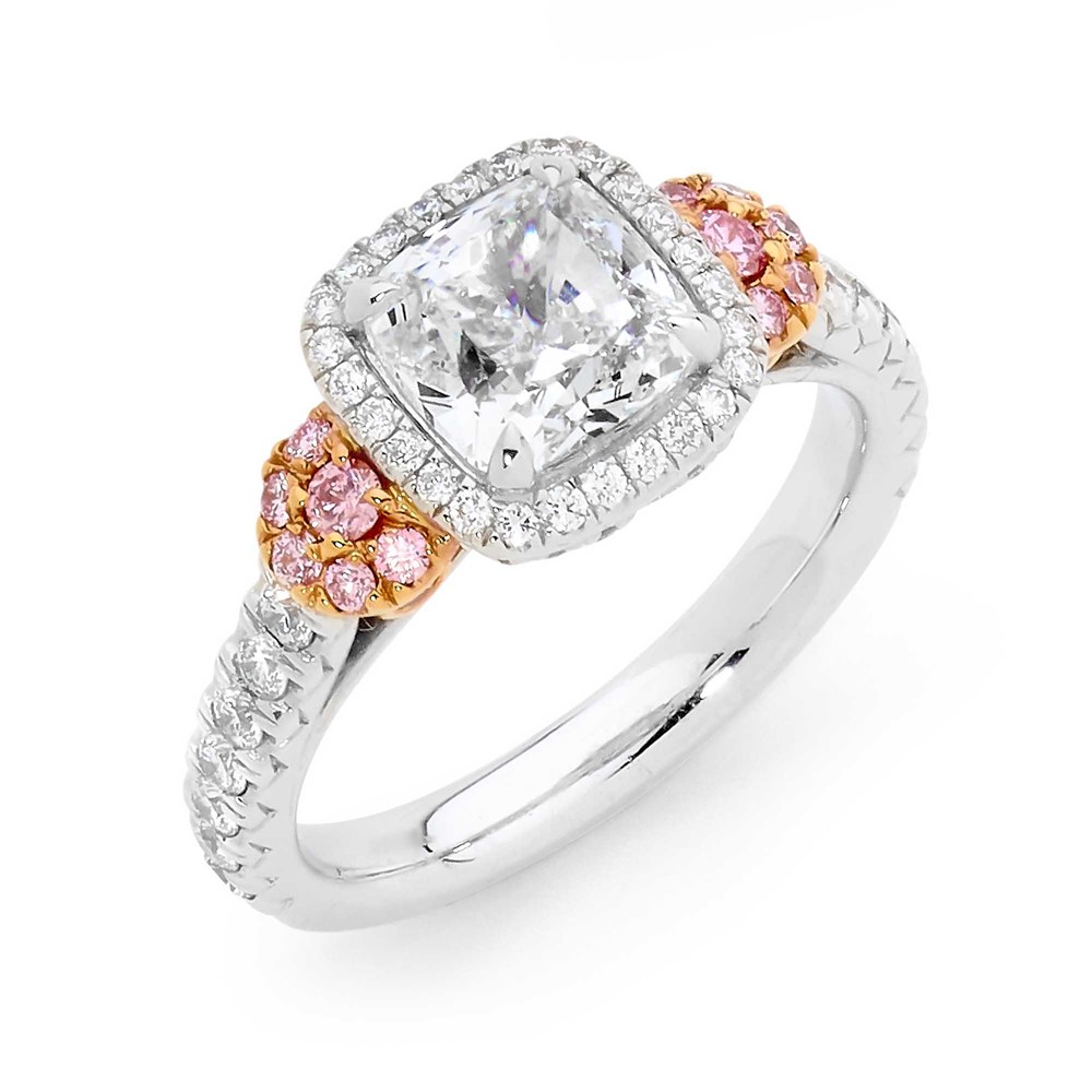 Argyle Pink Diamond Cushion-Cut Ring | Perth Mint Jewellery Store