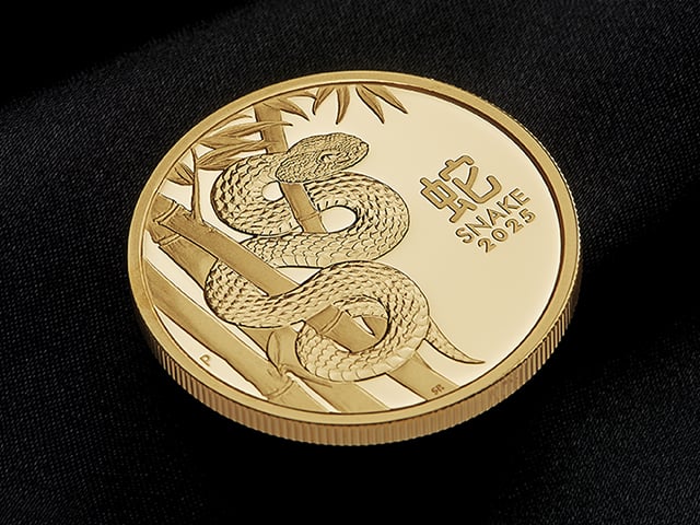 Year of the Snake gold coin   The Perth Mint