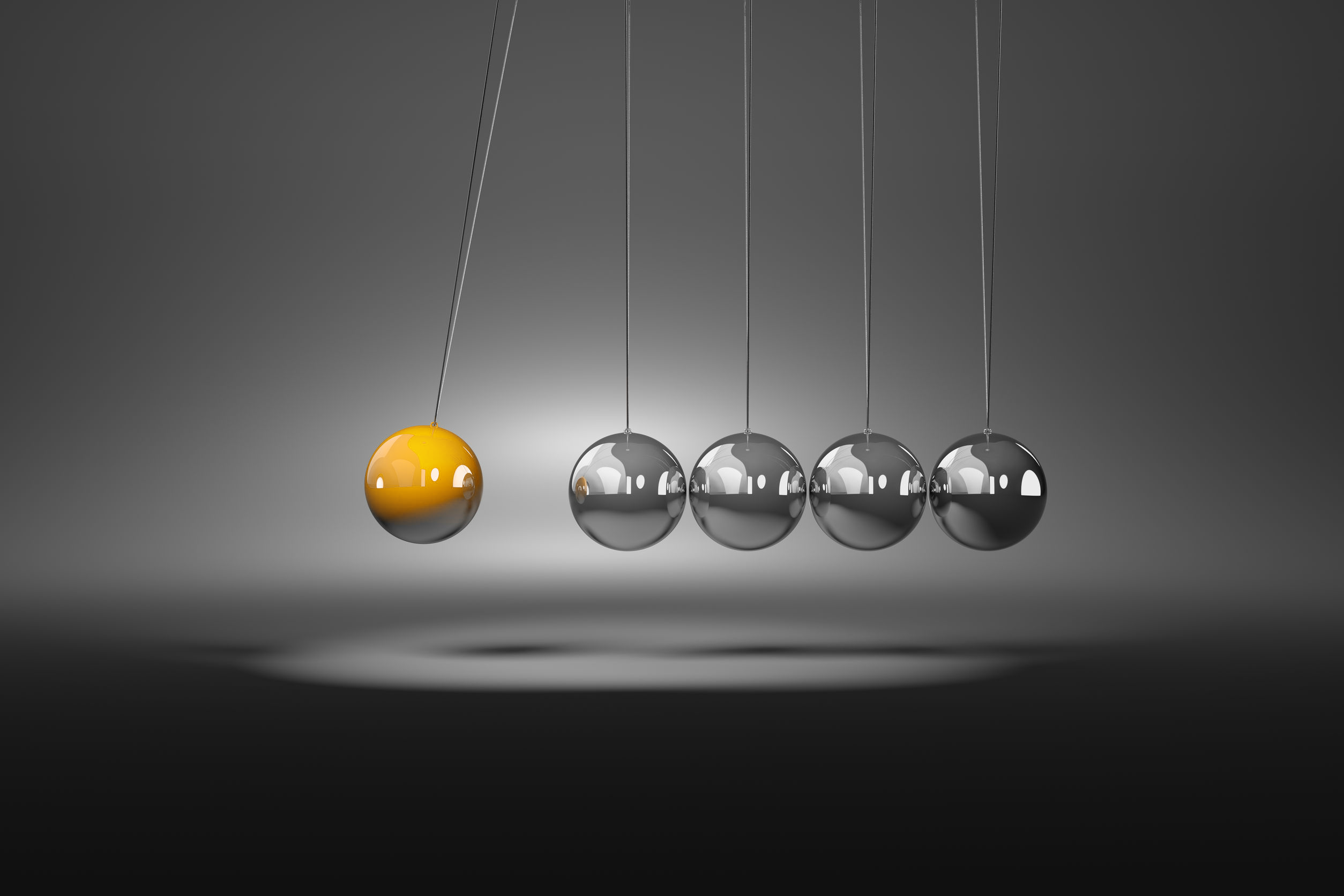 a Newtons cradle