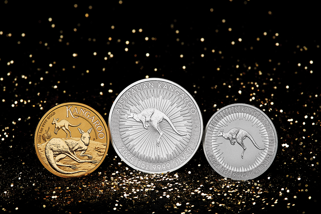 Perth Mint kangaroo bullion coins 