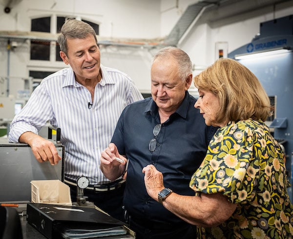 Rick and Susannah chatting to The Perth Mint's Neil Rogers