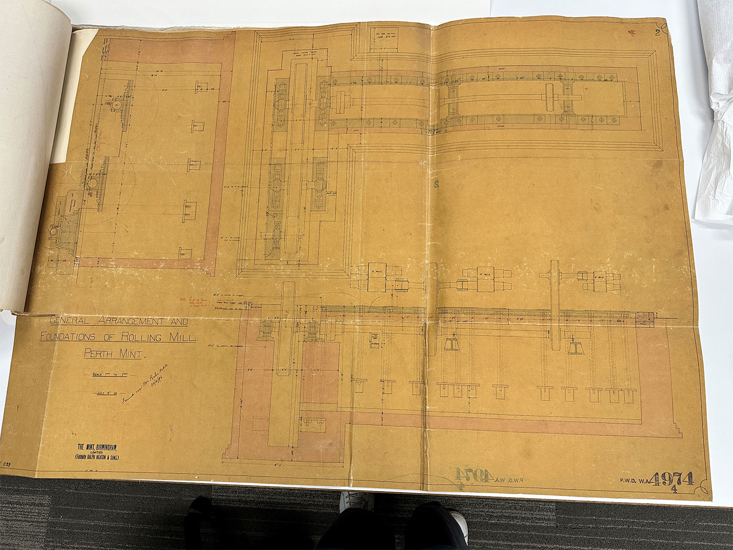 Rolling mill plan 1896